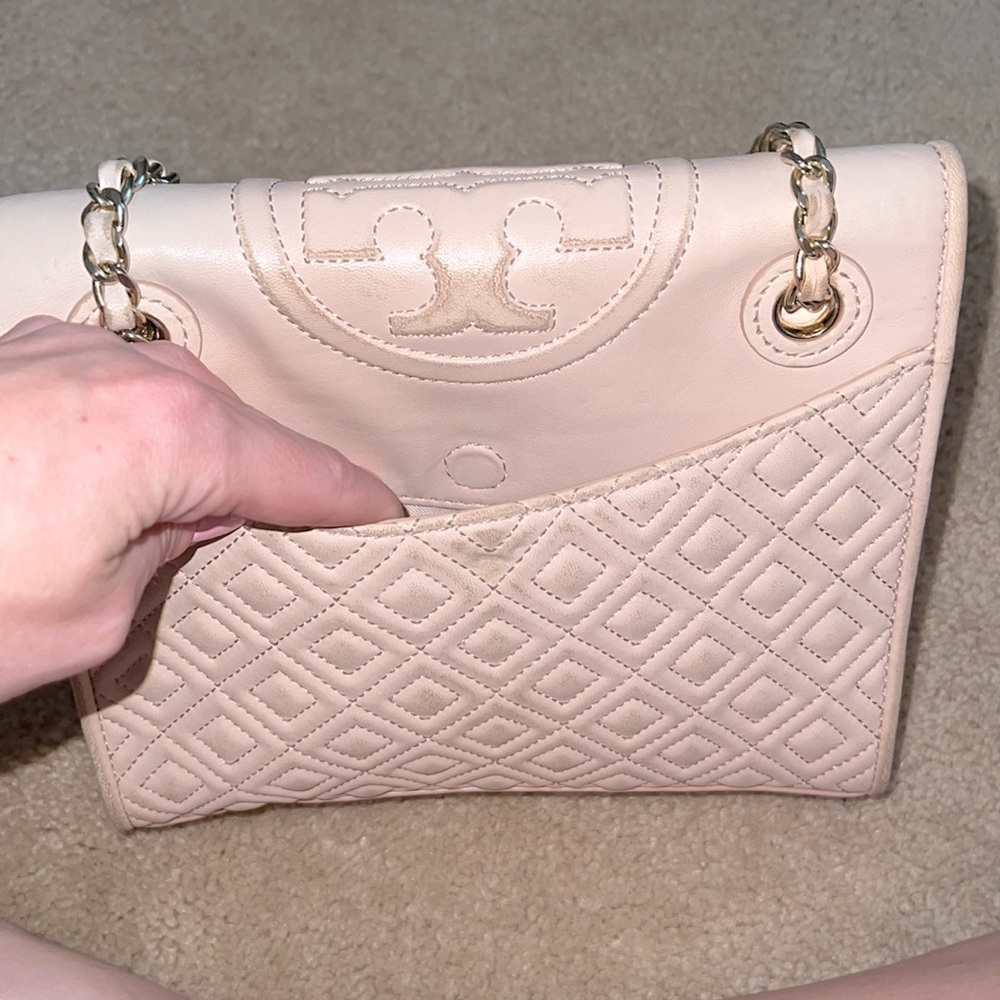 Quilted Tory Burch Fleming Shoulder & Crossbody Bag - Picture 12 of 12